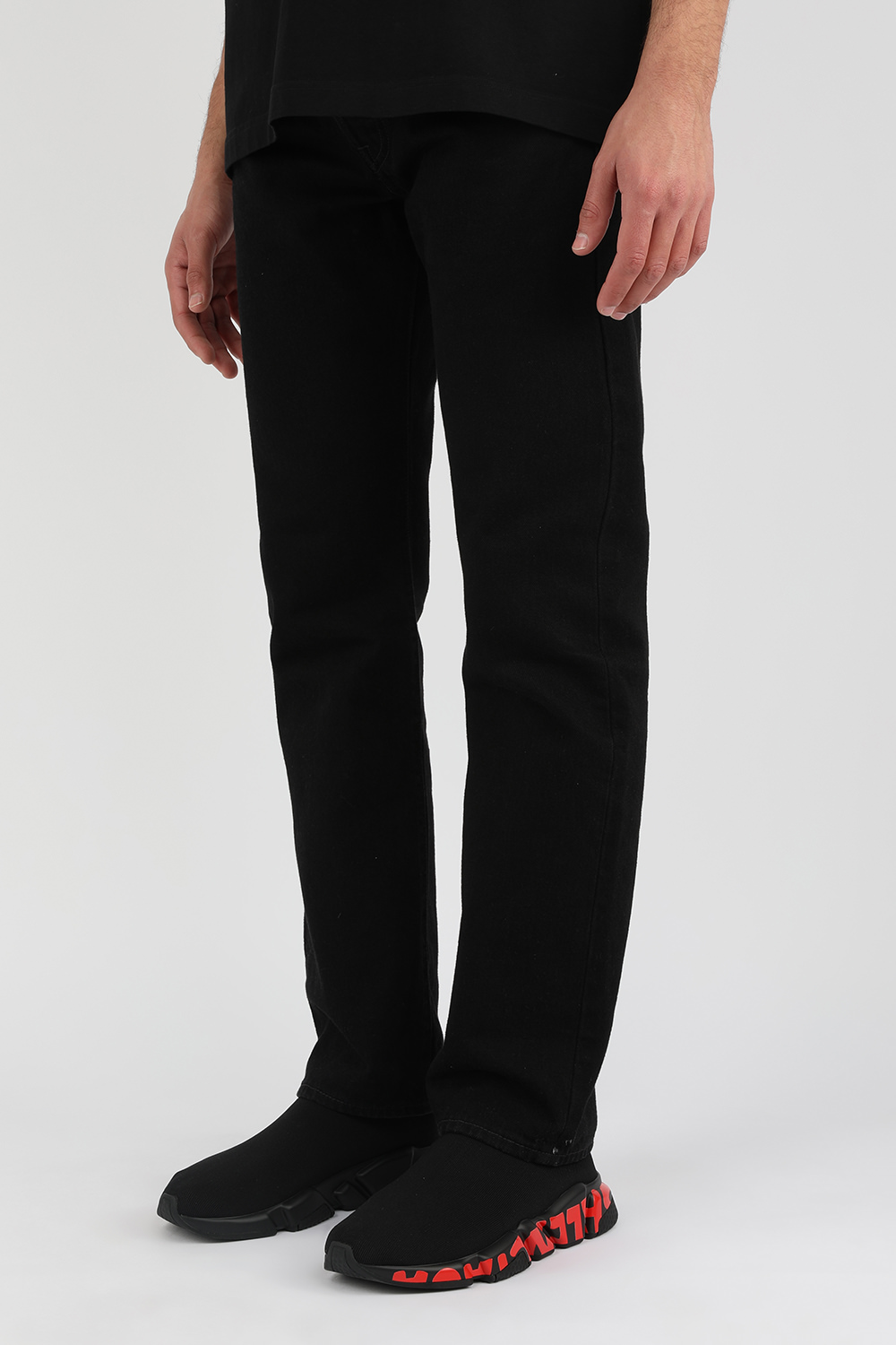 נעלי סניקרס ספיד גרפיטי שחורות